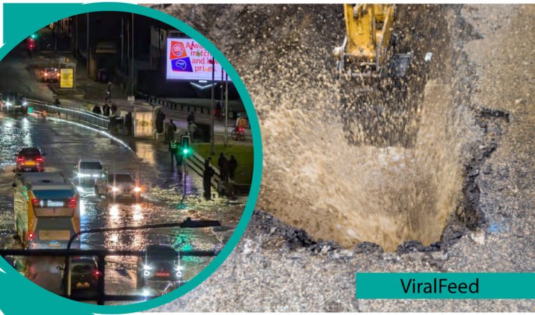 Glasgow Water Main Break Shettleston Road