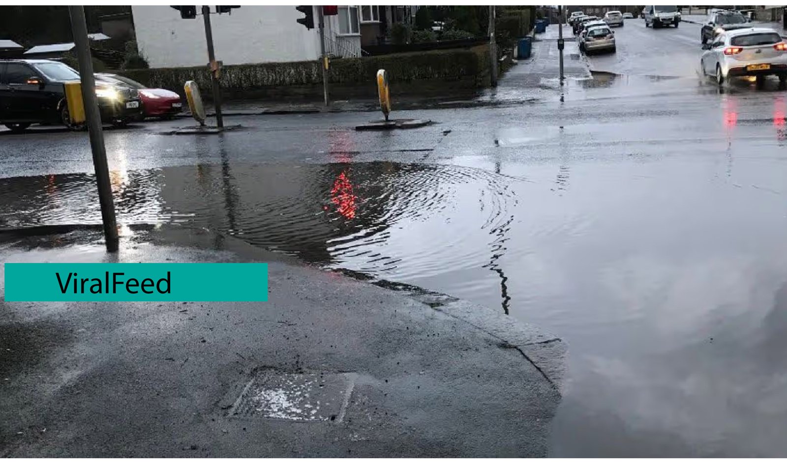 Glasgow Water Main Break Shettleston Road